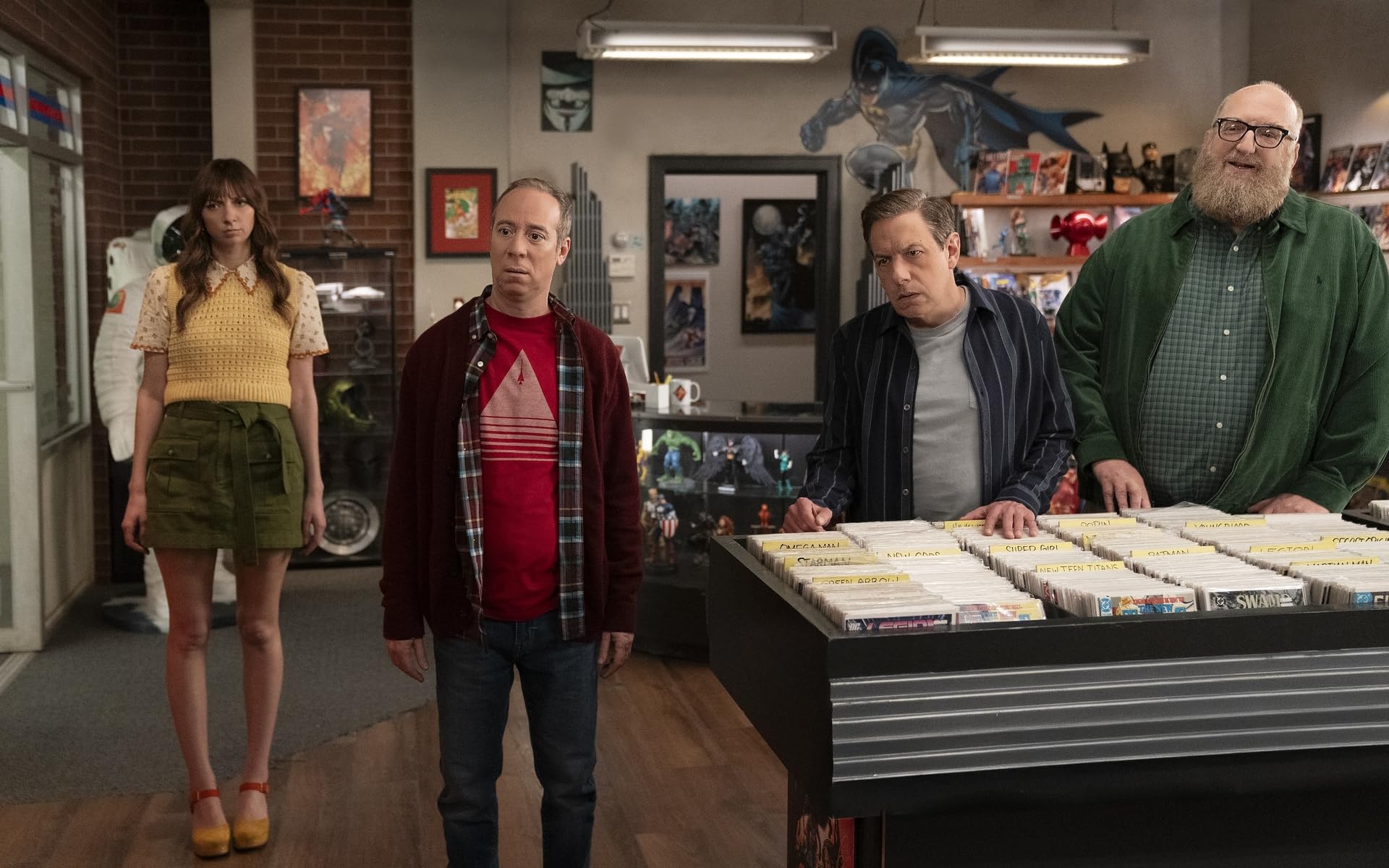 John Ross Bowie, Brian Posehn, Kevin Sussman, and Lauren Lapkus in Stuart Fails to Save the Universe (2026)