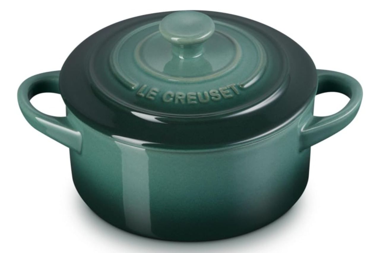 Le Creuset Stoneware Mini Round Cocotte, 8 oz., Artichaut