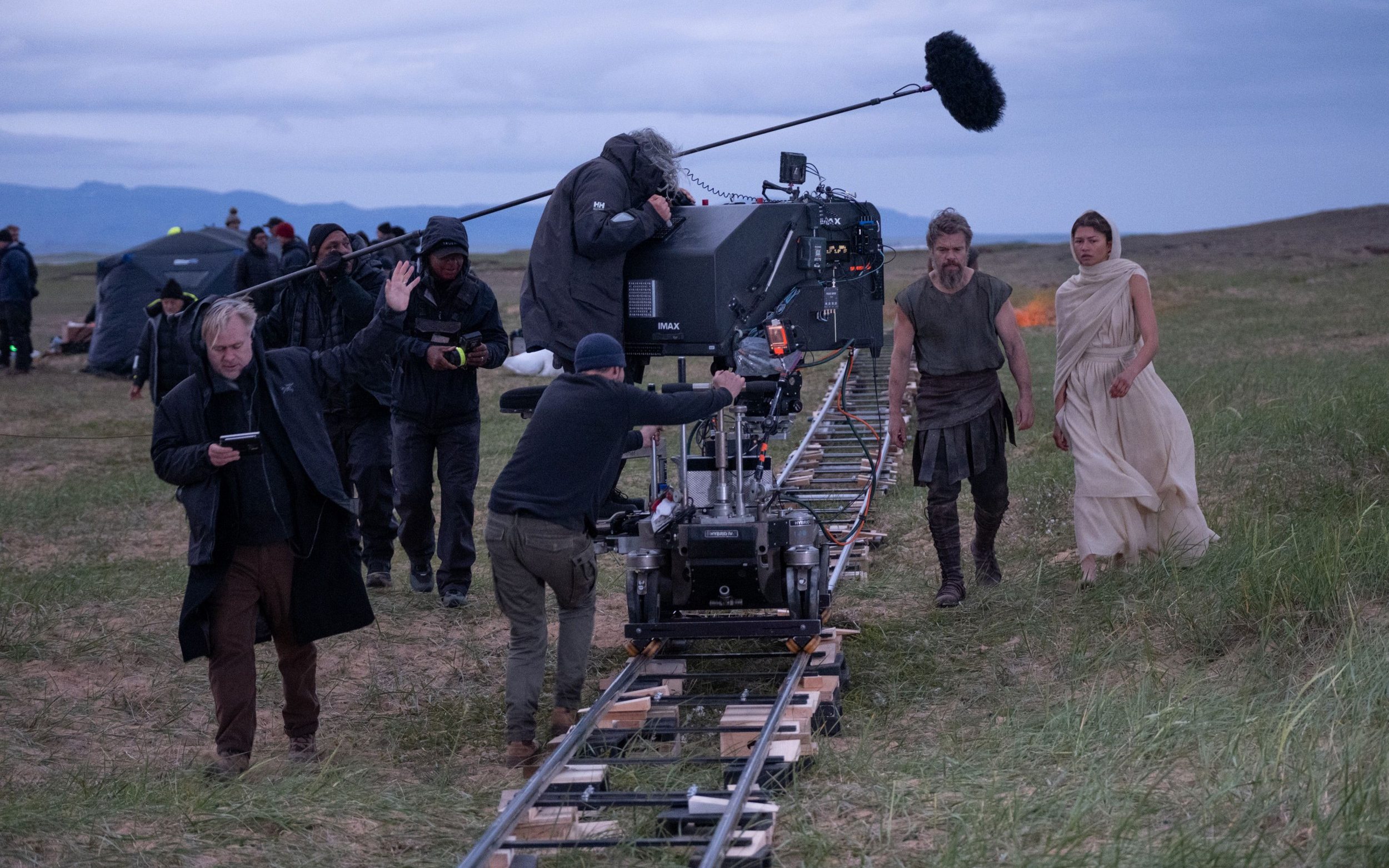 Nolan, pictured on the set of The Odyssey,