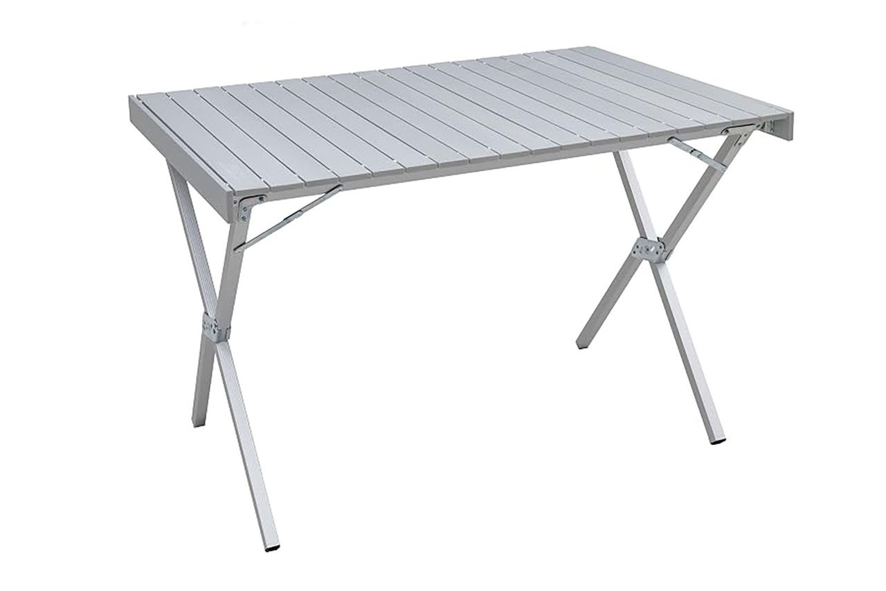 ALPS Mountaineering Folding Camping Table with Smooth Easy-to-Clean Roll Top