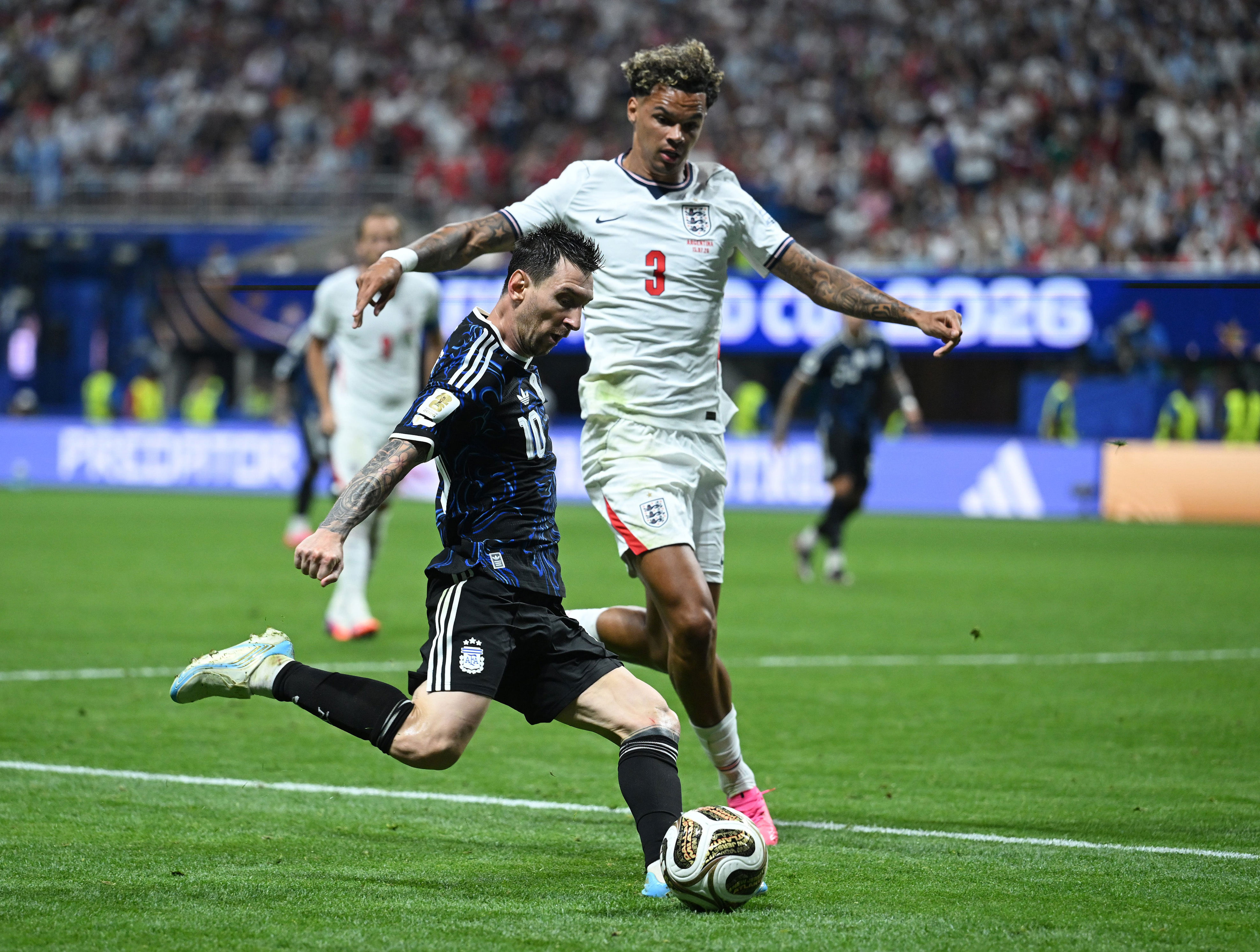 Lionel Messi was afforded more and more space, especially to cross from the right flank (Getty)