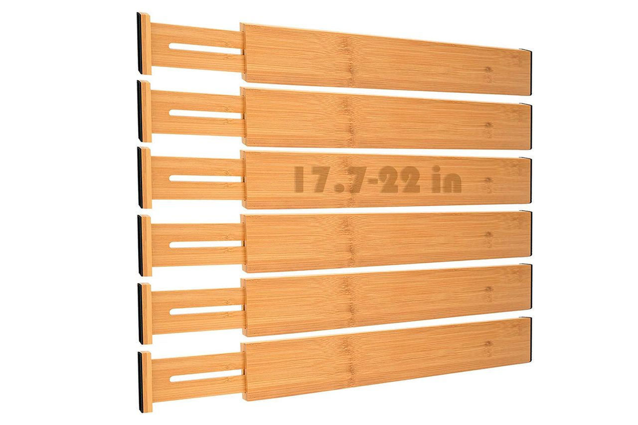 Bamboo Drawer Dividers,Kitchen Drawer Dividers Adjustable