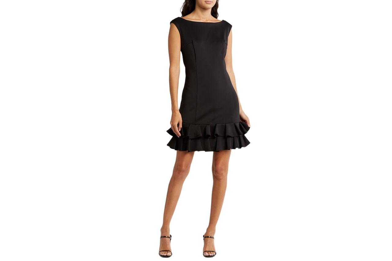 Julia Jordan Sleeveless Ruffle Hem Dress