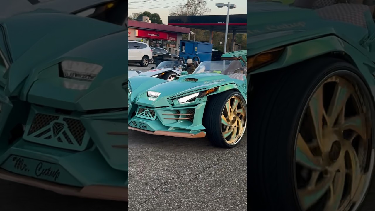Custom Polaris Slingshots take over: wild rims, paint, and mods!