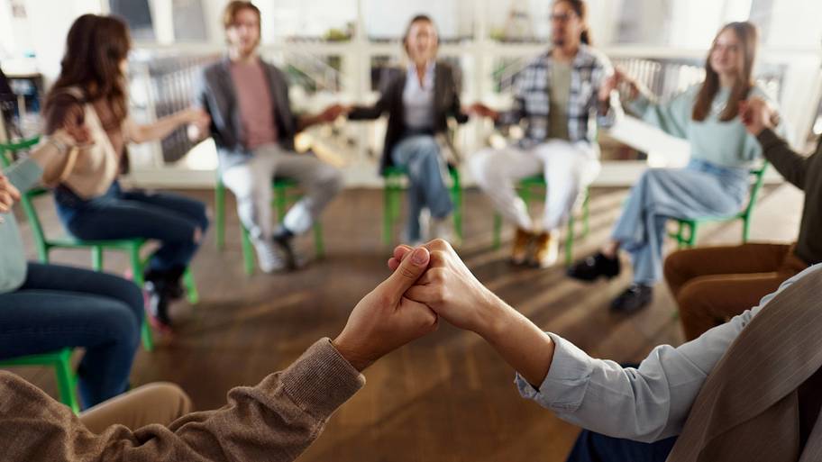 Praying on a group therapy!