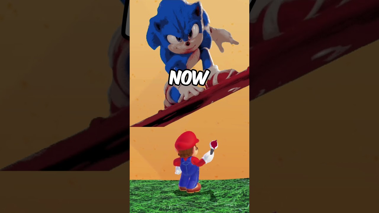 Watch him draw a realistic Sonic and come back later to finish it