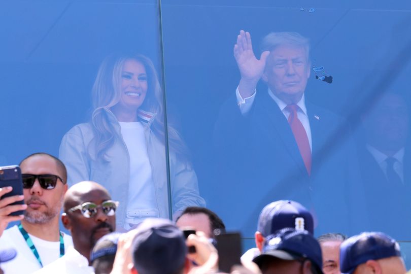 Donald Trump and Melania Trump enjoyed the performance