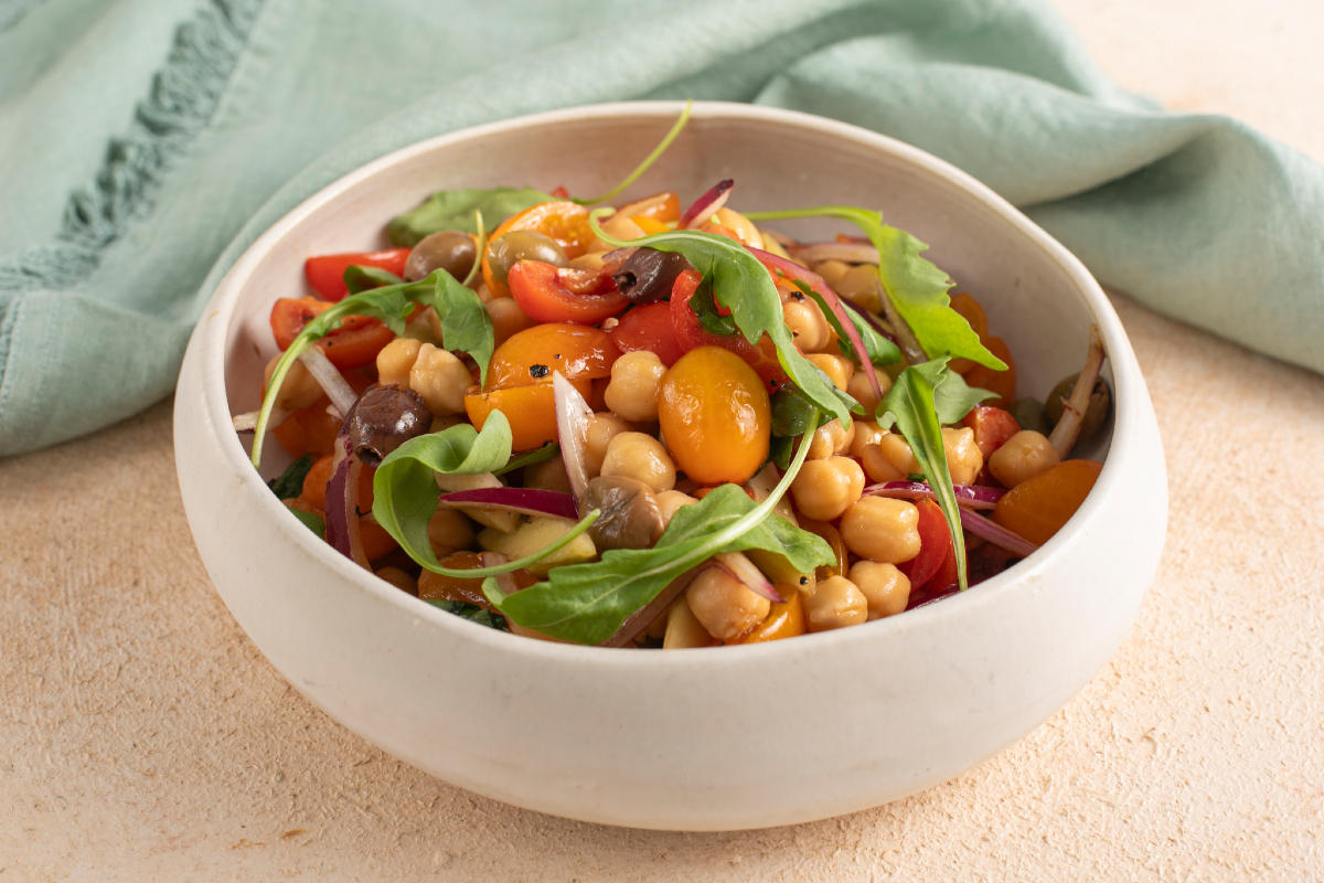 Mediterranean chickpea salad