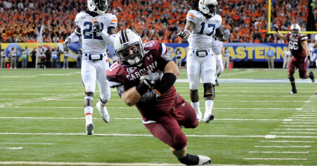 Former South Carolina fullback fullback Pat DiMarco. Photo credit: John David Mercer-USA TODAY Sports