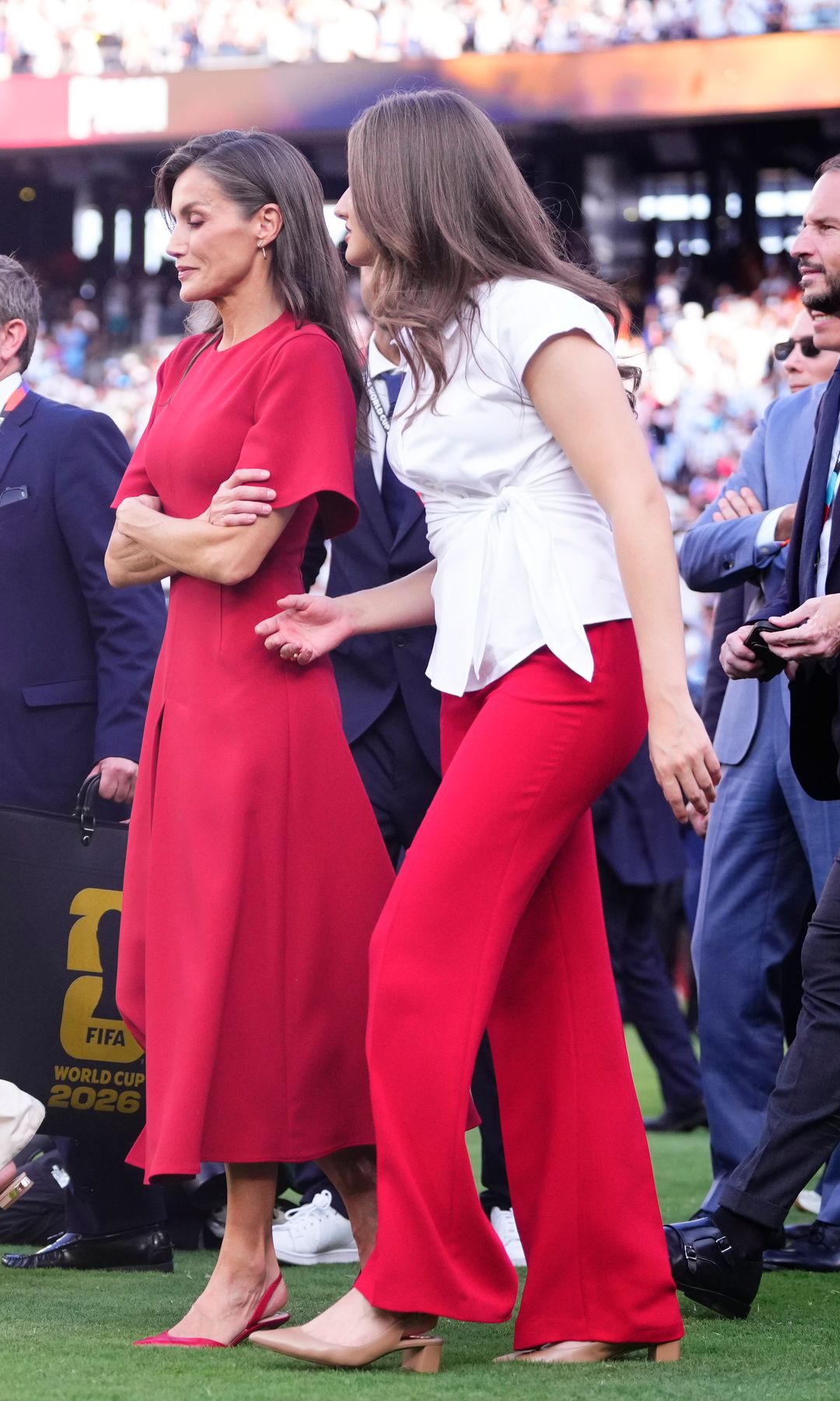 Queen Letizia's red dress for the World Cup final sent 3 subtle messages
