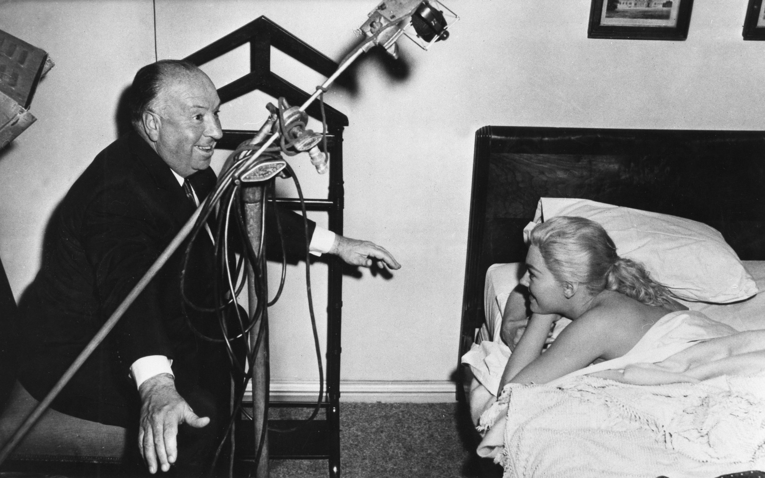 Vertigo's standing has somewhat rallied since it's mixed reception upon release (Hitchcock pictured with Kim Novak on set)