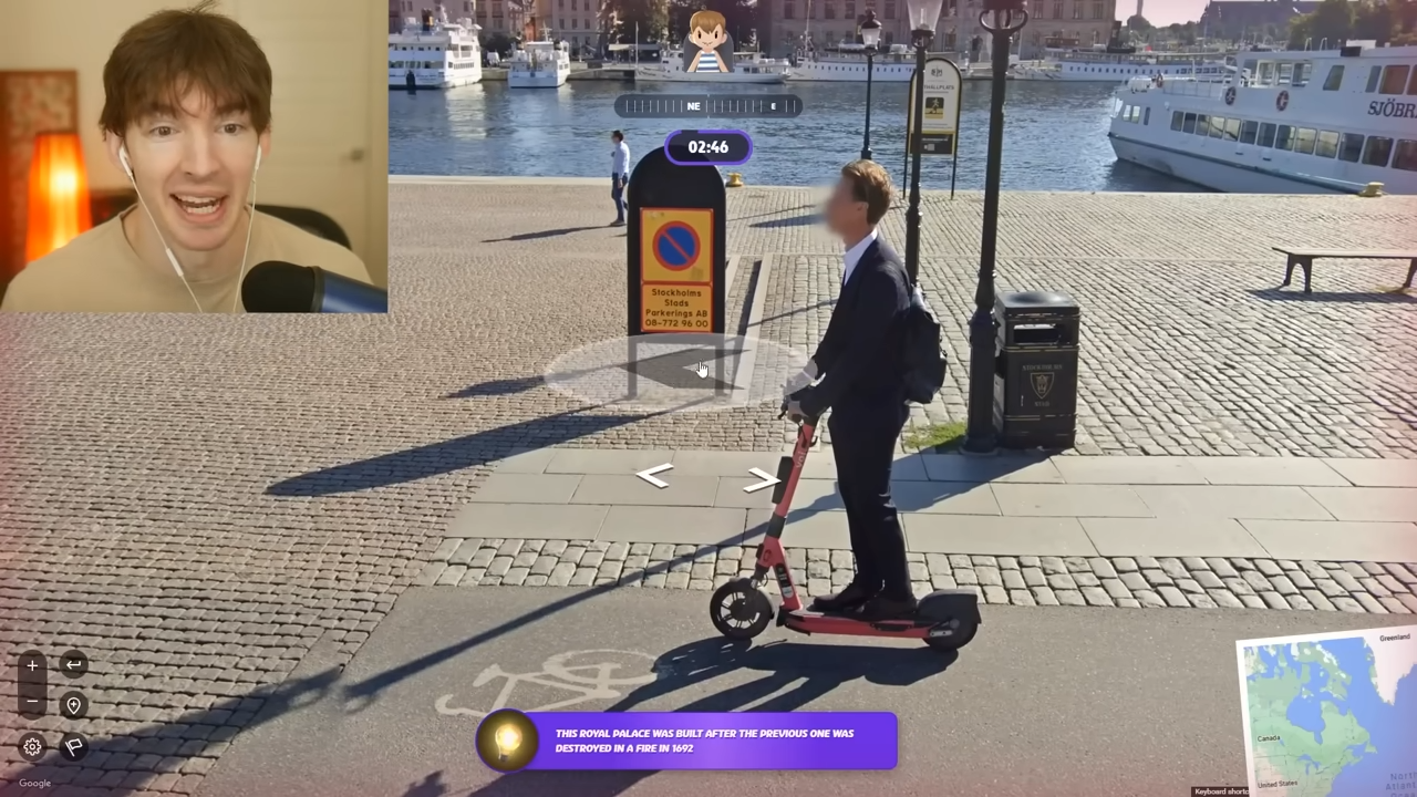 He was supposed to guess the location - instead he started following ...