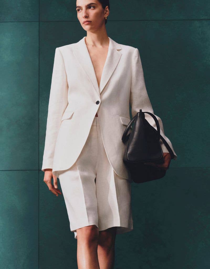 M&S Pure Linen Tailored Blazer