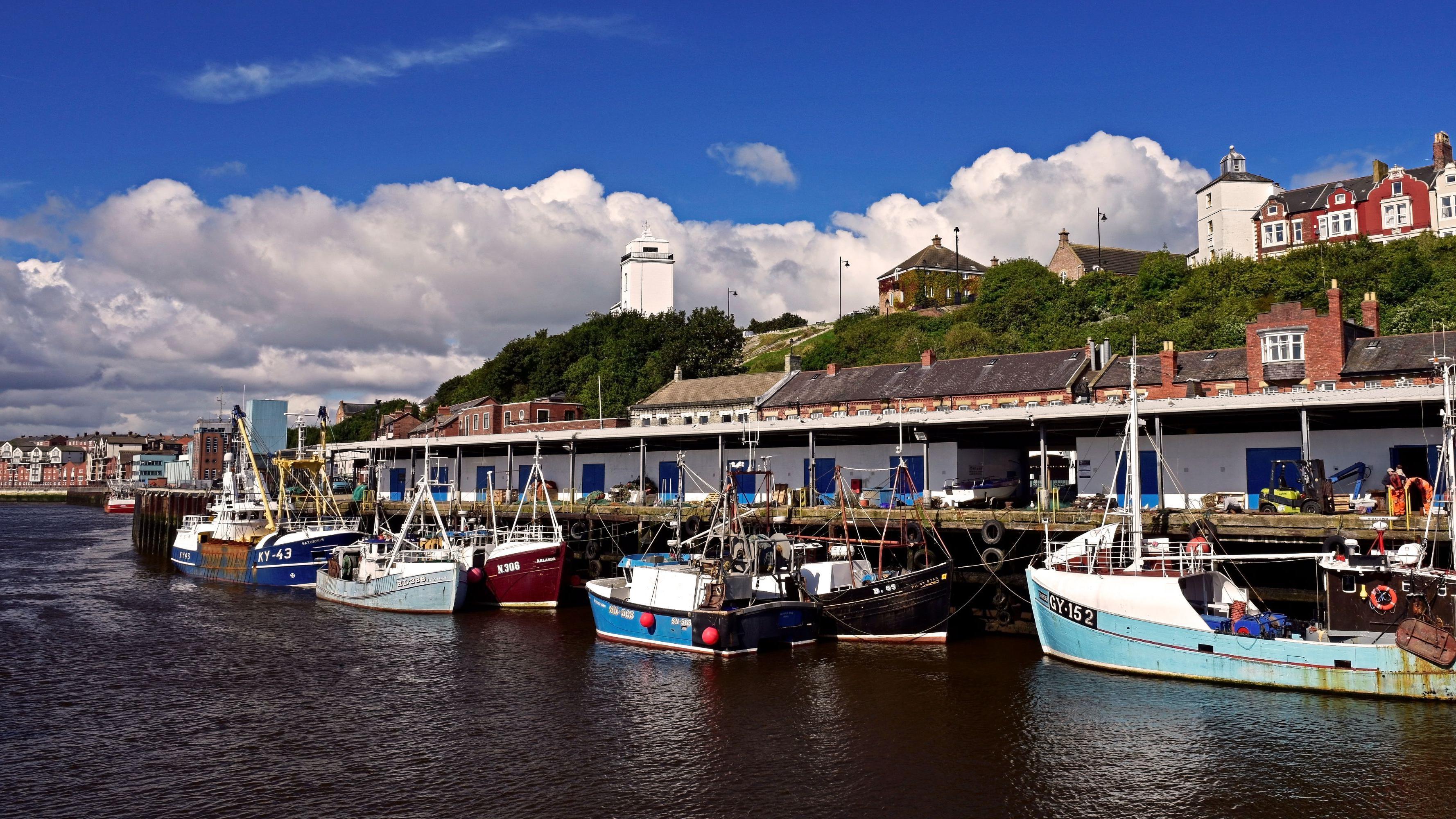 Clifford's Fort overlooks the Fish Quay at North Shields