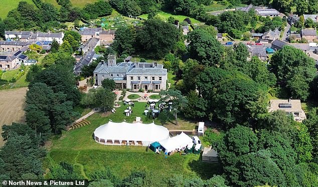 The singer, 52, looked a picture of wedded bliss on Saturday as she said 'I do' to her Aussie model Chris Dingwall in the grounds of The Country House Cumbria