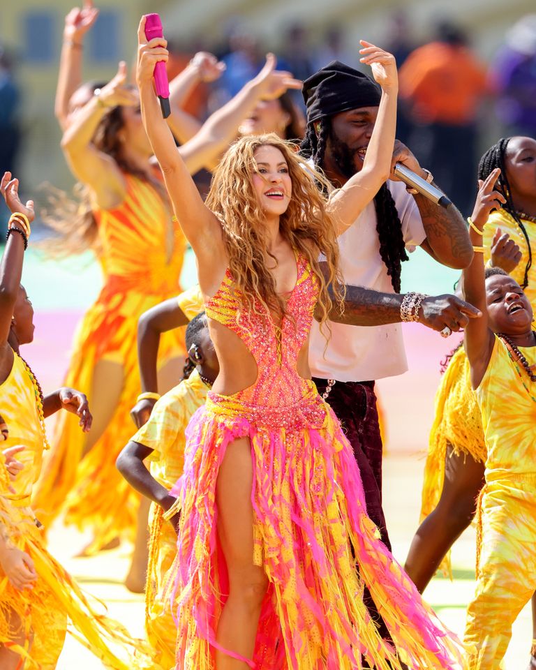 Shakira performs during FIFA World Cup 2026â¢ Topps Final Halftime Show