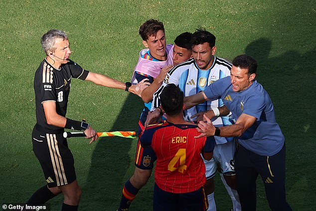 There were several scuffles after the final whistle in New York