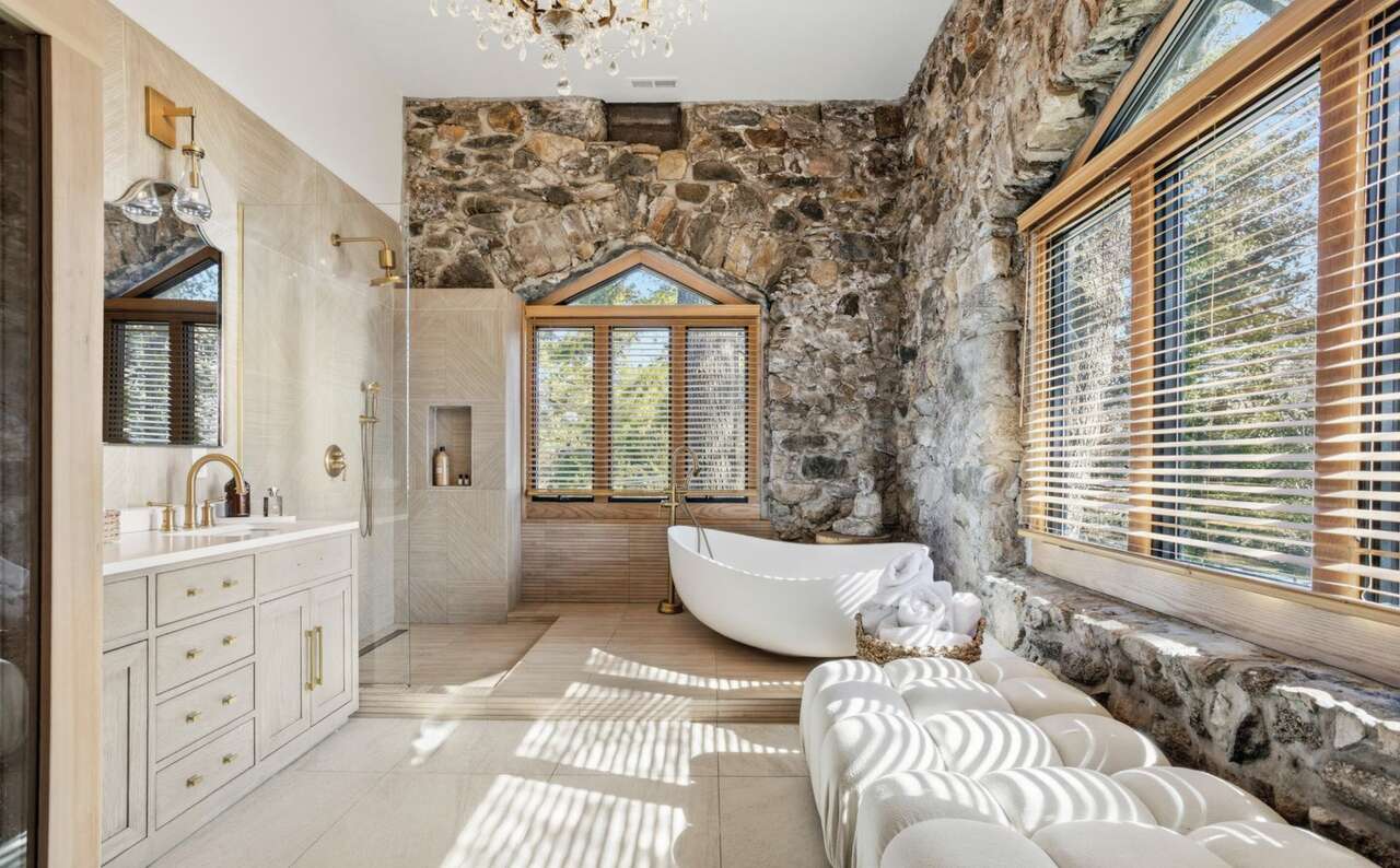 Century-old Greenwich 'castle' estate with waterfalls and pool lists for $7.995 million