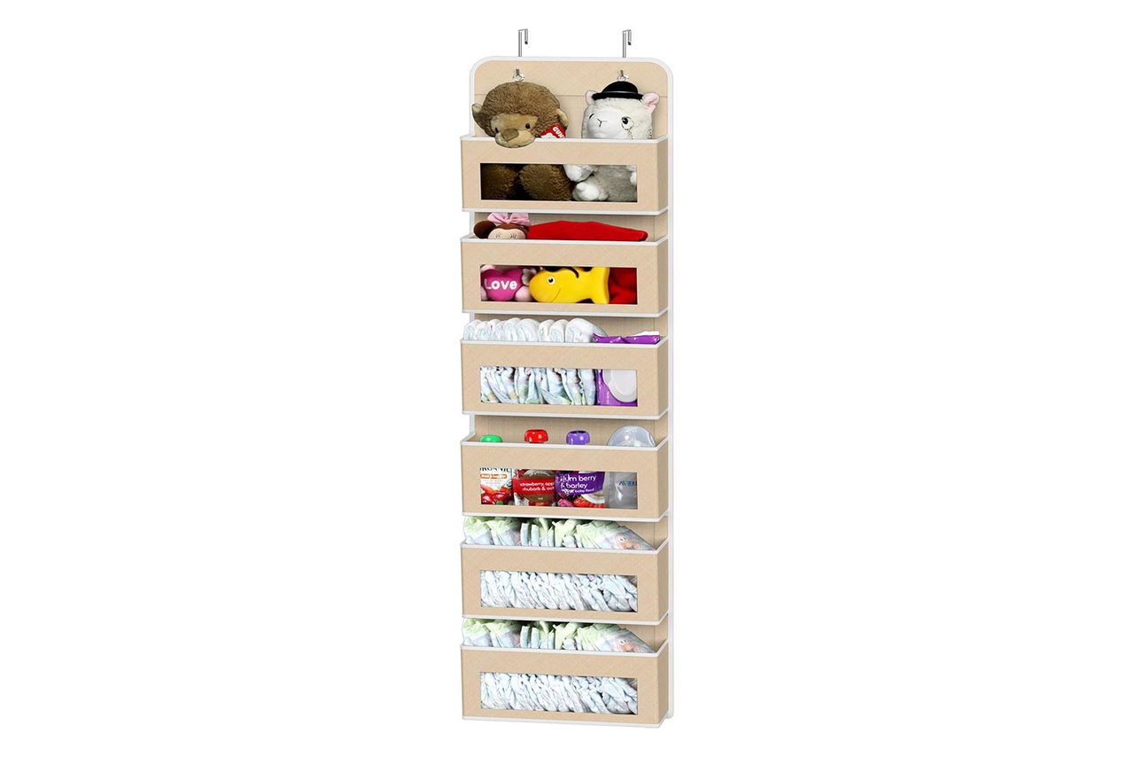 Simple Houseware 6 Clear Window Over Closet Door Pocket