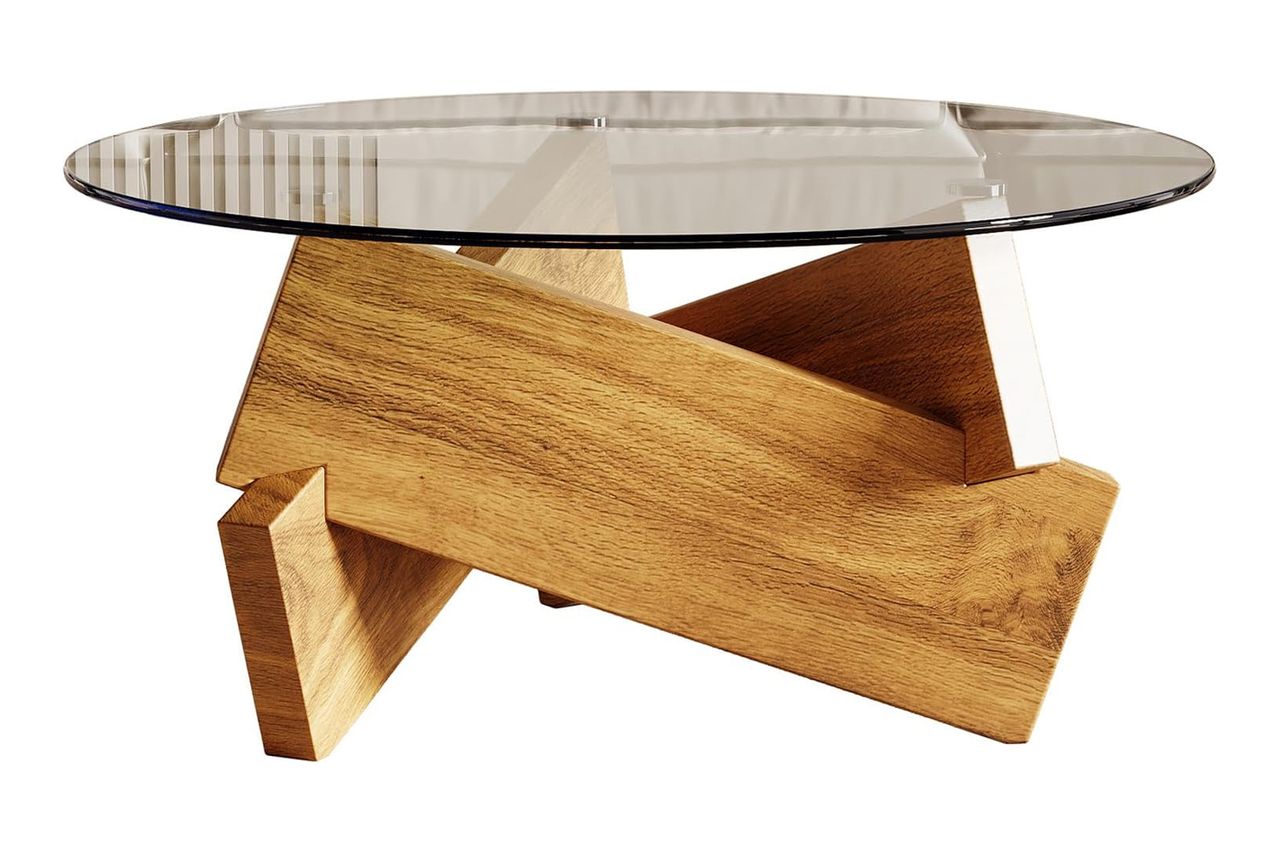 Honyee Modern Round Coffee Table
