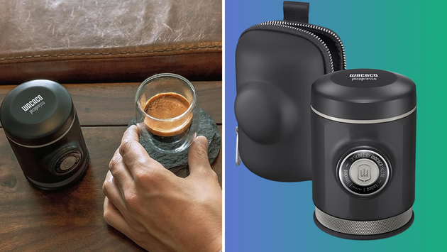 This tiny espresso maker fits in the palm of my hand, and it's incredible