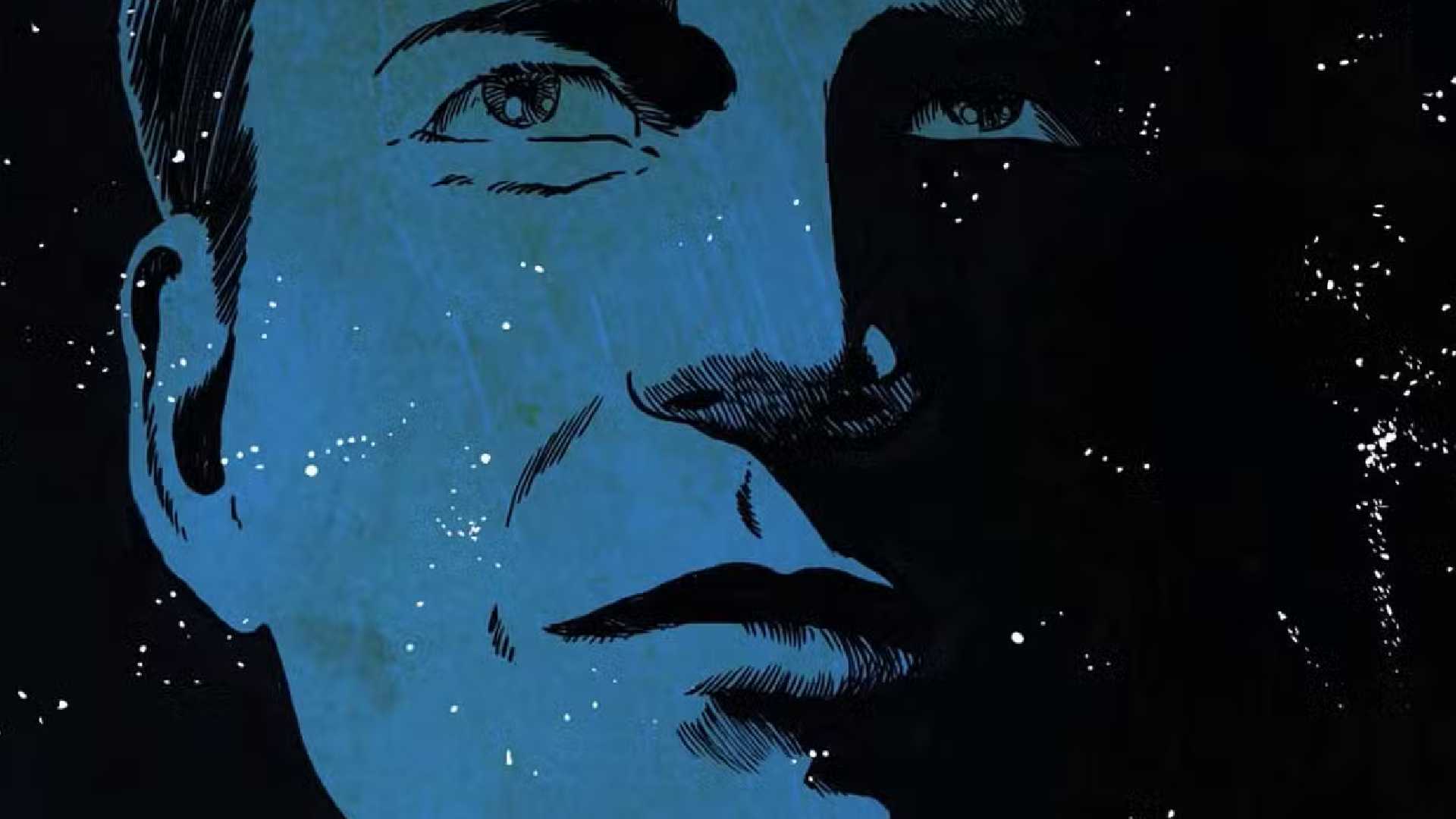 captain kirk's face in the stars from star trek comics-1