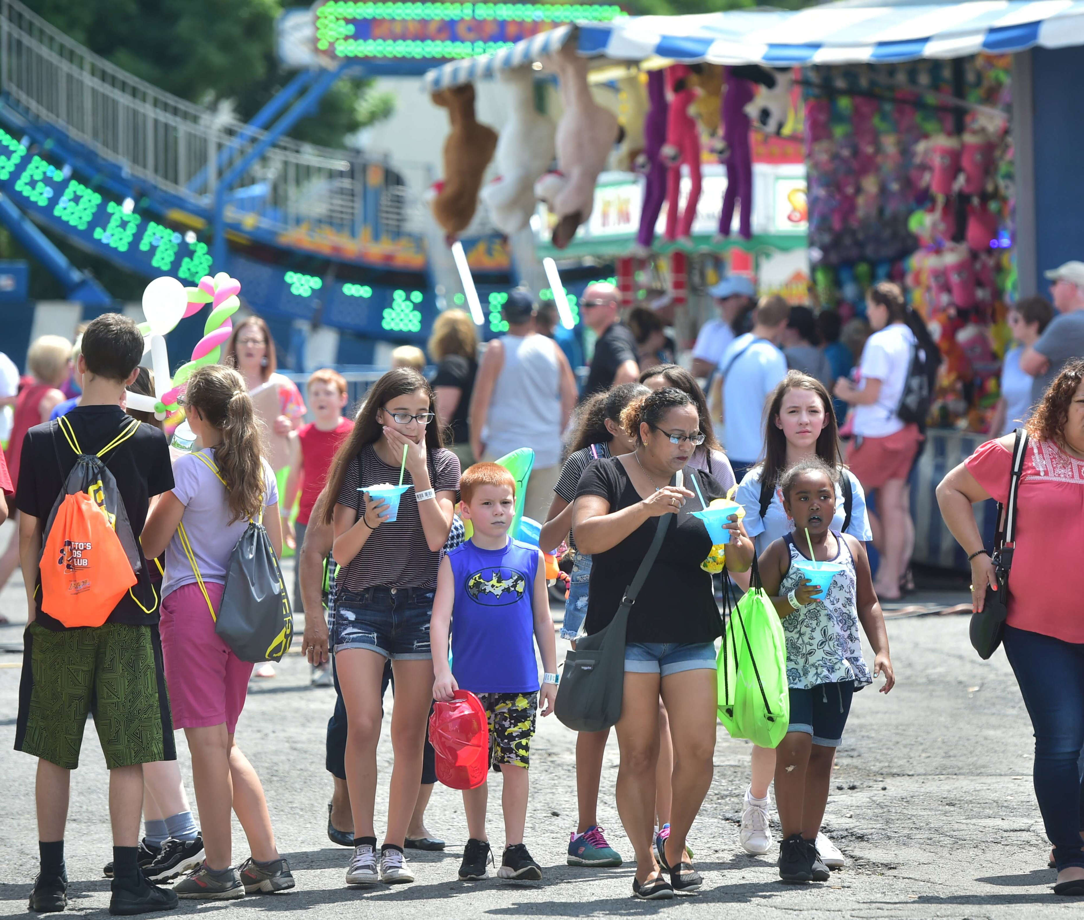 The midway at Harborfest in Oswego, NY, Friday July 27, 2018. Scott Schild | sschild@syracuse.com