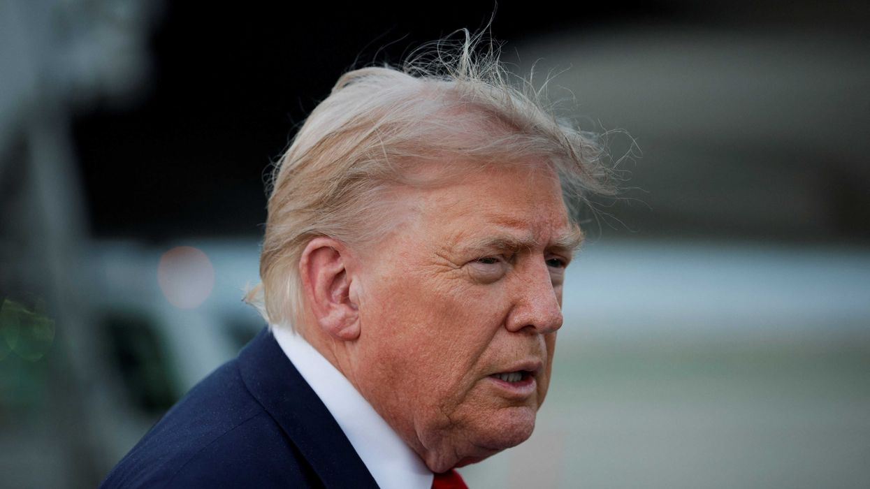 U.S. President Donald Trump at Joint Base Andrews in Maryland, U.S., July 19, 2026. REUTERS/Evan Vucci