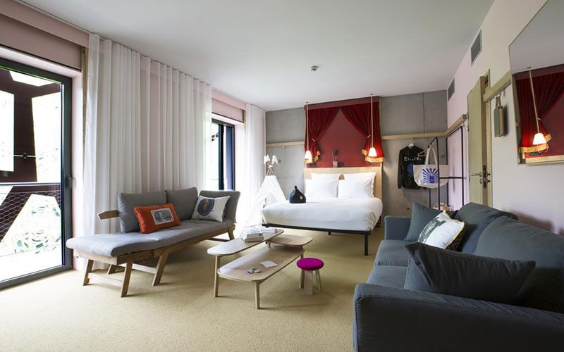 Mob Hotel Lyon boasts a sharp design and hosts events, including DJs on the weekend; Lyon travel guide