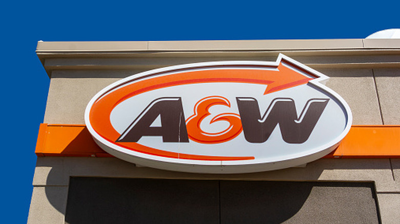 A&W exterior and logo sign