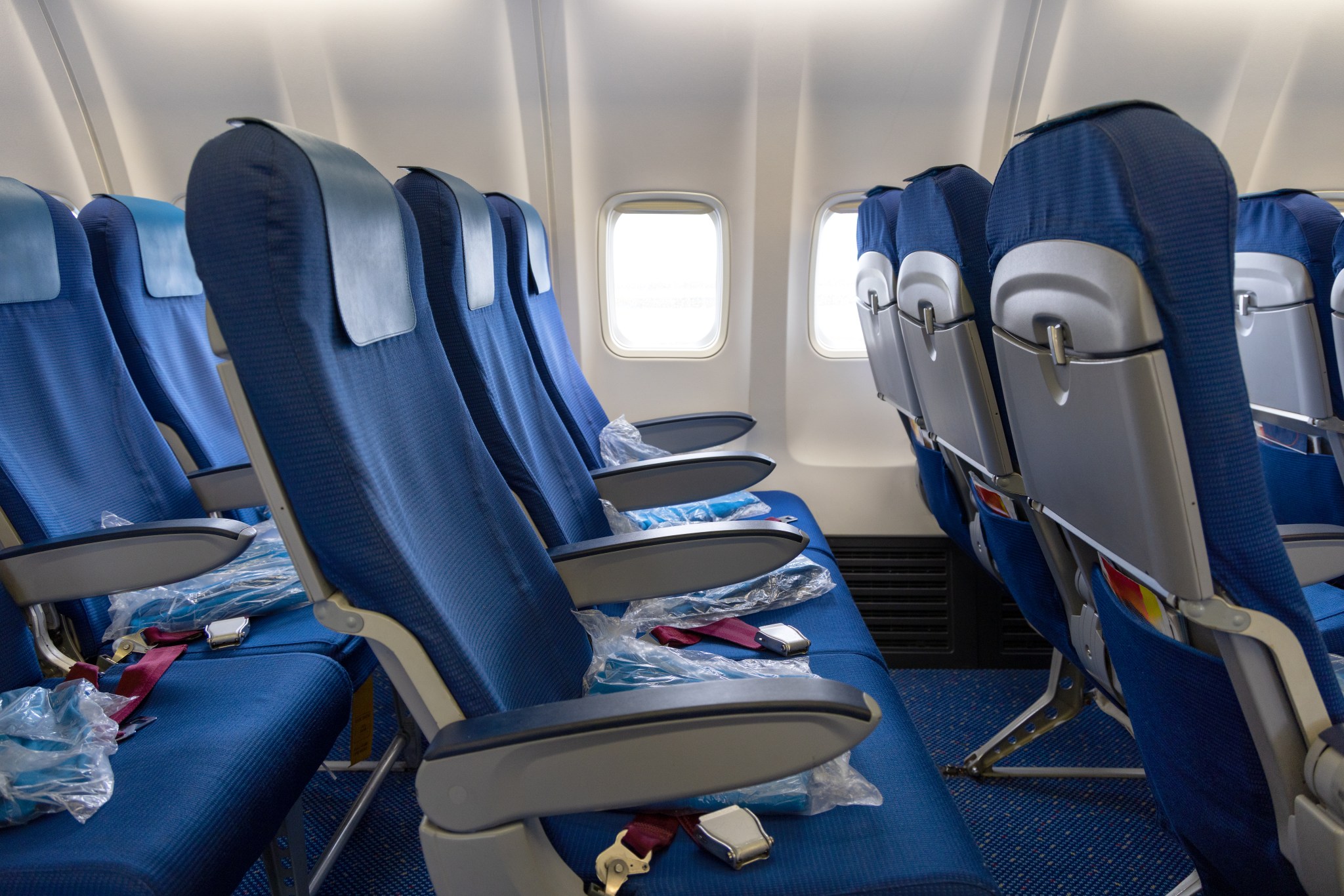 inside of a plane