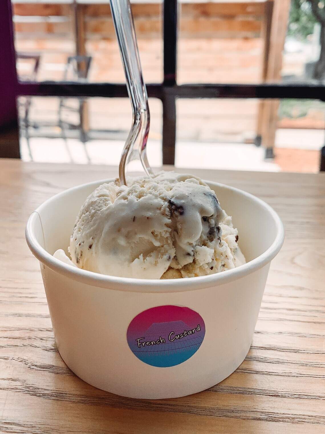 French Custard says its ice cream is creamier than regular ice cream and made with milk, cream, eggs and sugar.