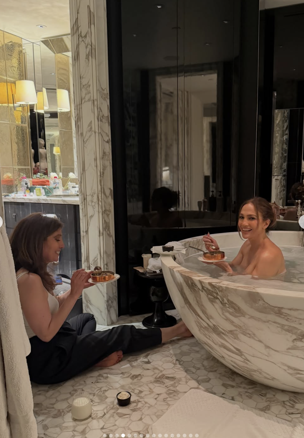 Jennifer Lopez's Birthday Photo Drop Included One Very Unexpected Bathtub Shot