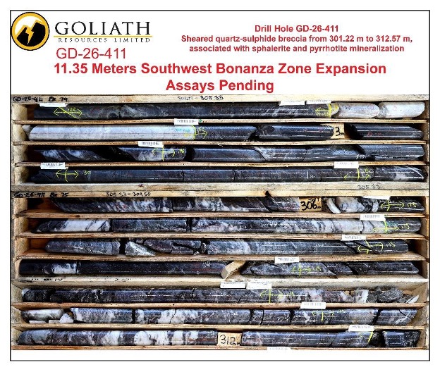 GOTRF: Goliath Resources: Zone expansion and a consolidated resource model at Surebet