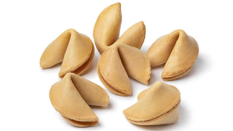 fortune cookies on a white background