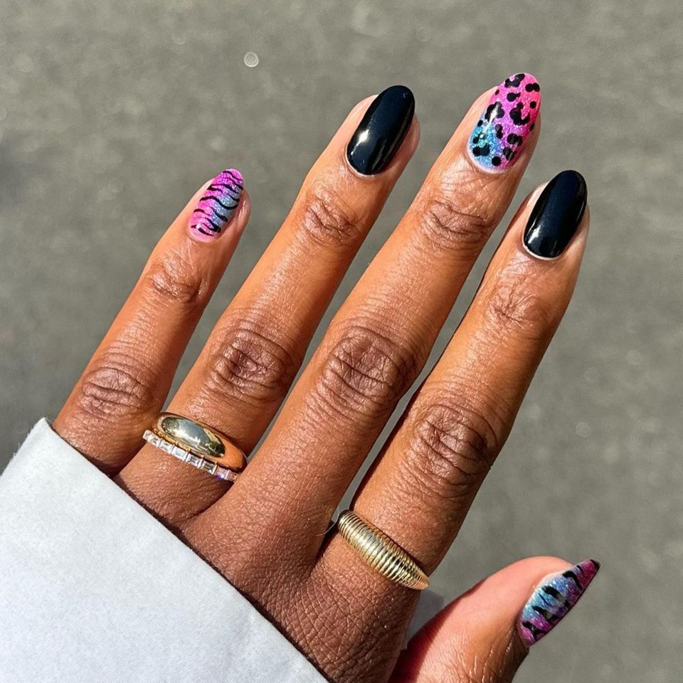 Animal Print Nails - InStyle August Nails