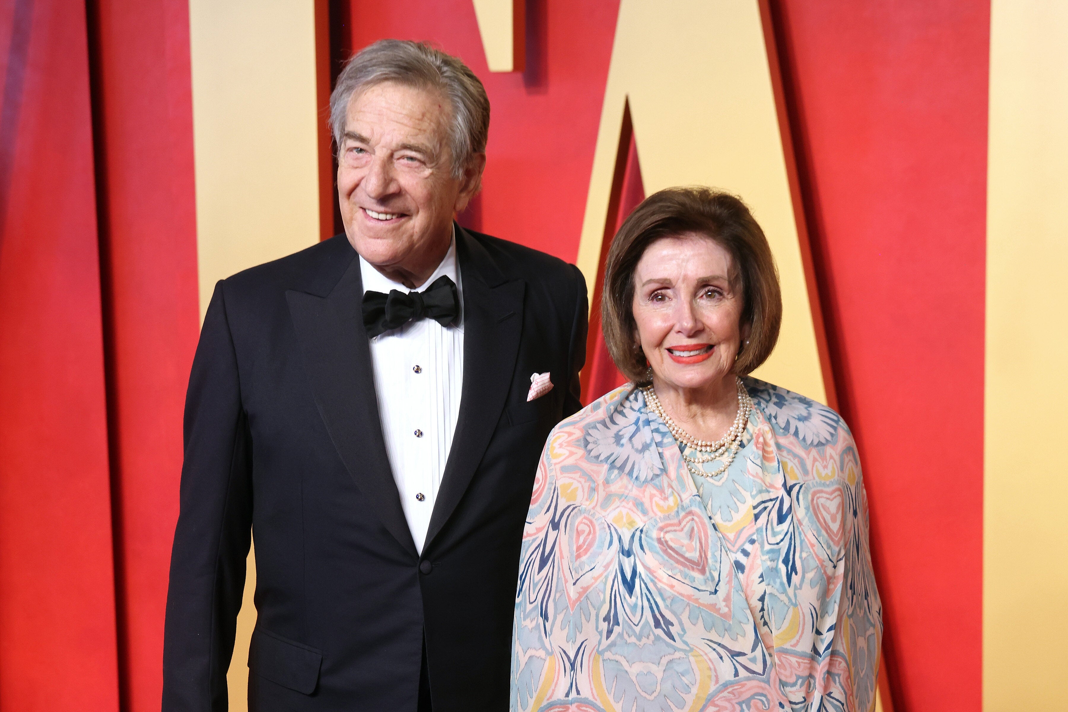 BEVERLY HILLS, CALIFORNIA - MARCH 10: Paul Pelosi and Nancy Pelosi attend the 2024 Vanity Fair Oscar Party hosted by Radhika Jones at Wallis Annenberg Center for the Performing Arts on March 10, 2024 in Beverly Hills, California. (Photo by Taylor Hill/Getty Images) (Photo: Taylor Hill via Getty Images)