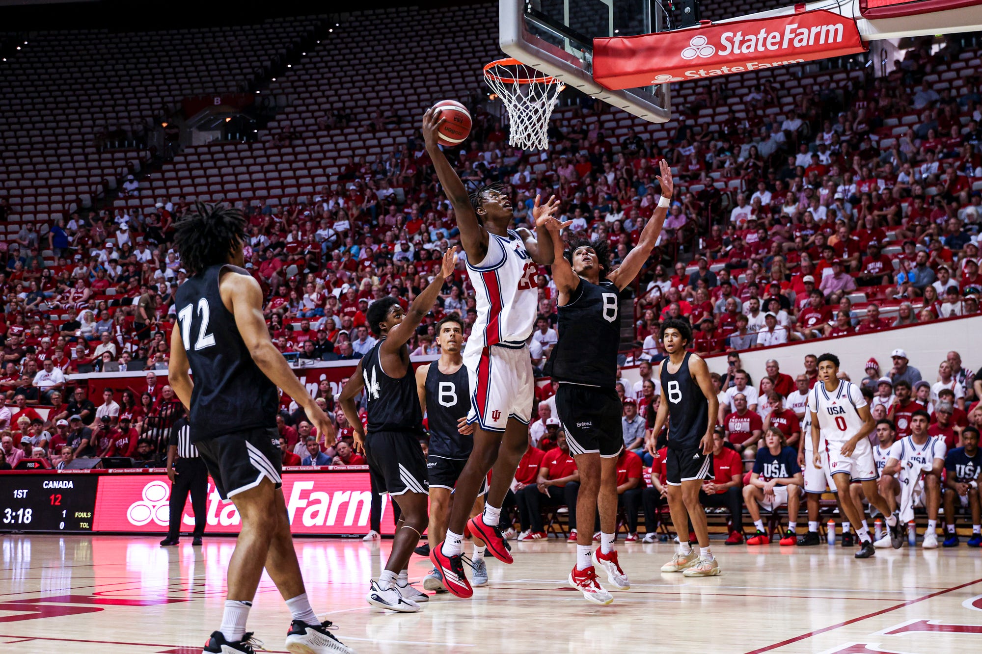 What Indiana basketball coach Darien DeVries said after his team's 115-36 win vs Peru