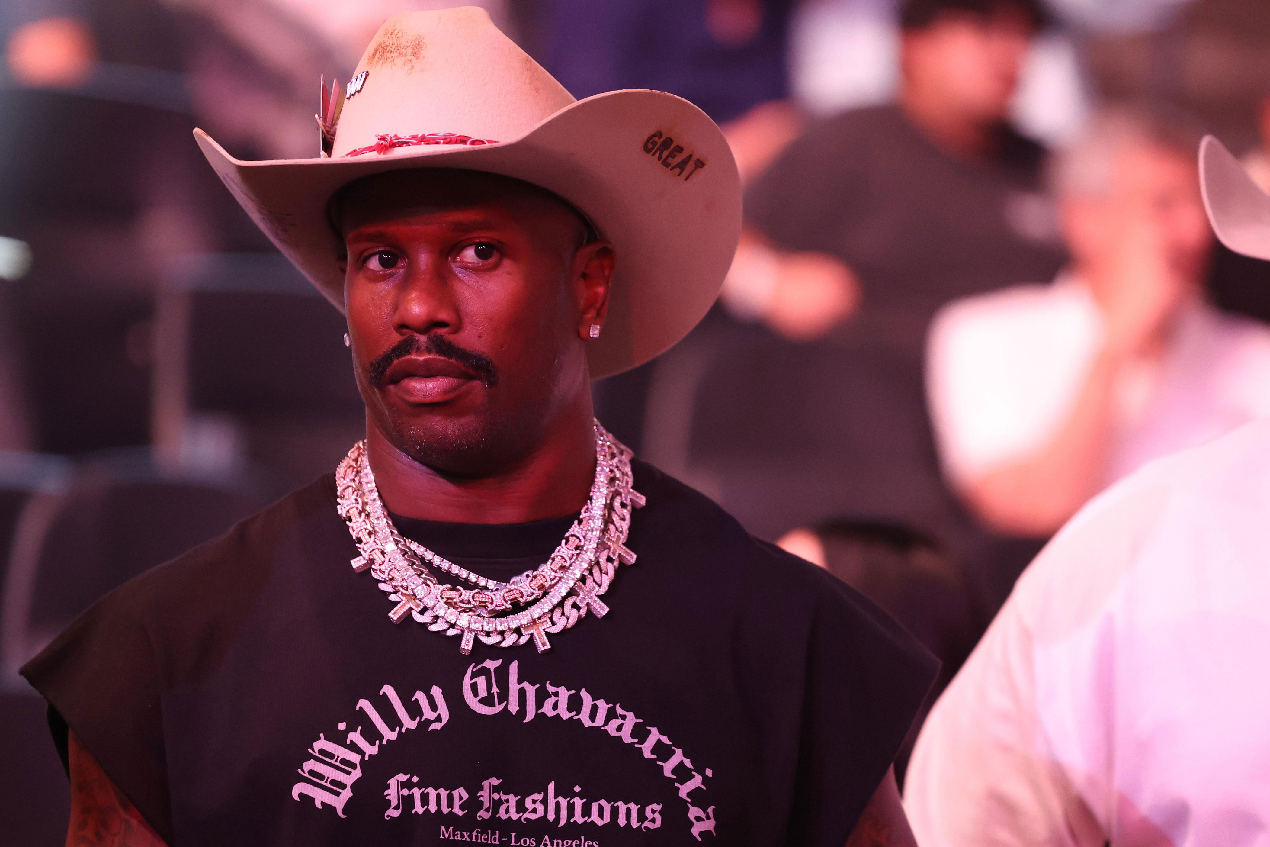 Edge rusher Von Miller is a free agent and might have his eye on joining the Las Vegas Raiders