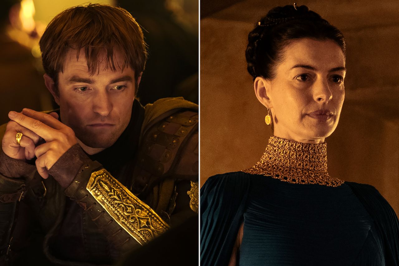 Robert Pattinson as Antinous in The Odyssey; Anne Hathaway as Penelope The Odyssey