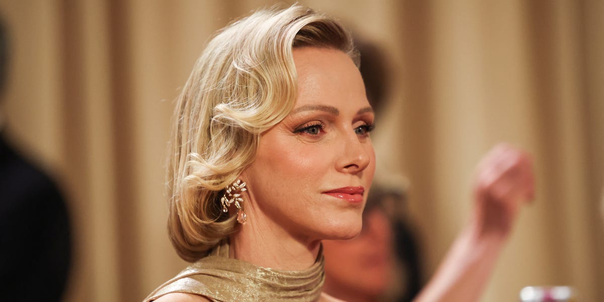 Princess Charlene glitters in gold at Monaco’s Red Cross Ball