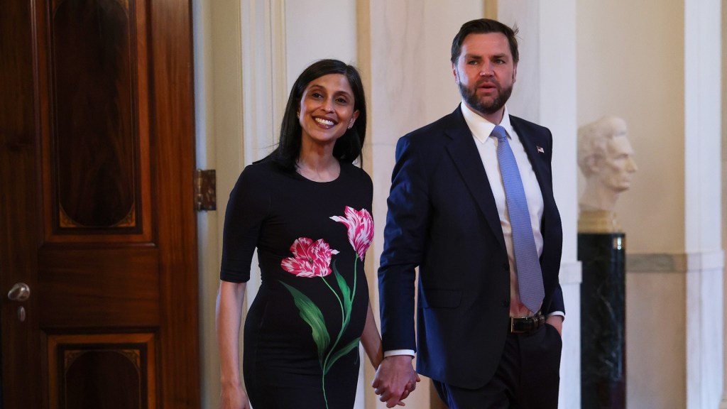 Second lady Usha Vance gave birth Sunday morning to her fourth child, Alec Neel Vance, Vice President JD Vance announced in a statement.