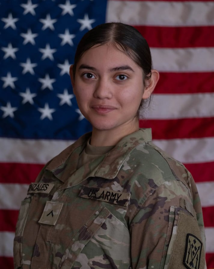 Pvt. Isabella Gonzales, 19, who was killed in Trump's deeply unpopular war in Iran. / Agence France-Presse/Getty Images
