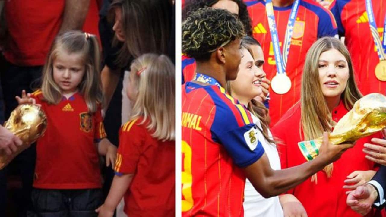 Image for 16 years later: Princesses recreate iconic championship pose as Spain win again