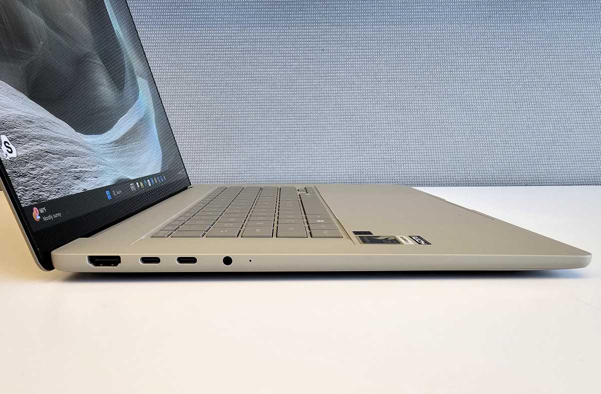 The Asus Zenbook A16 includes a pair of USB4 ports, an HDMI port as well as a headphone jack.