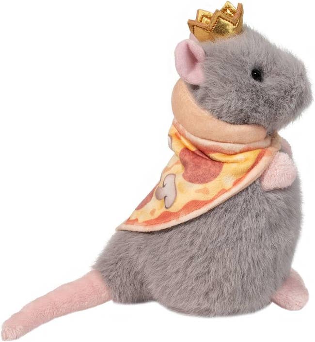 rat with crown and pizza cloak
