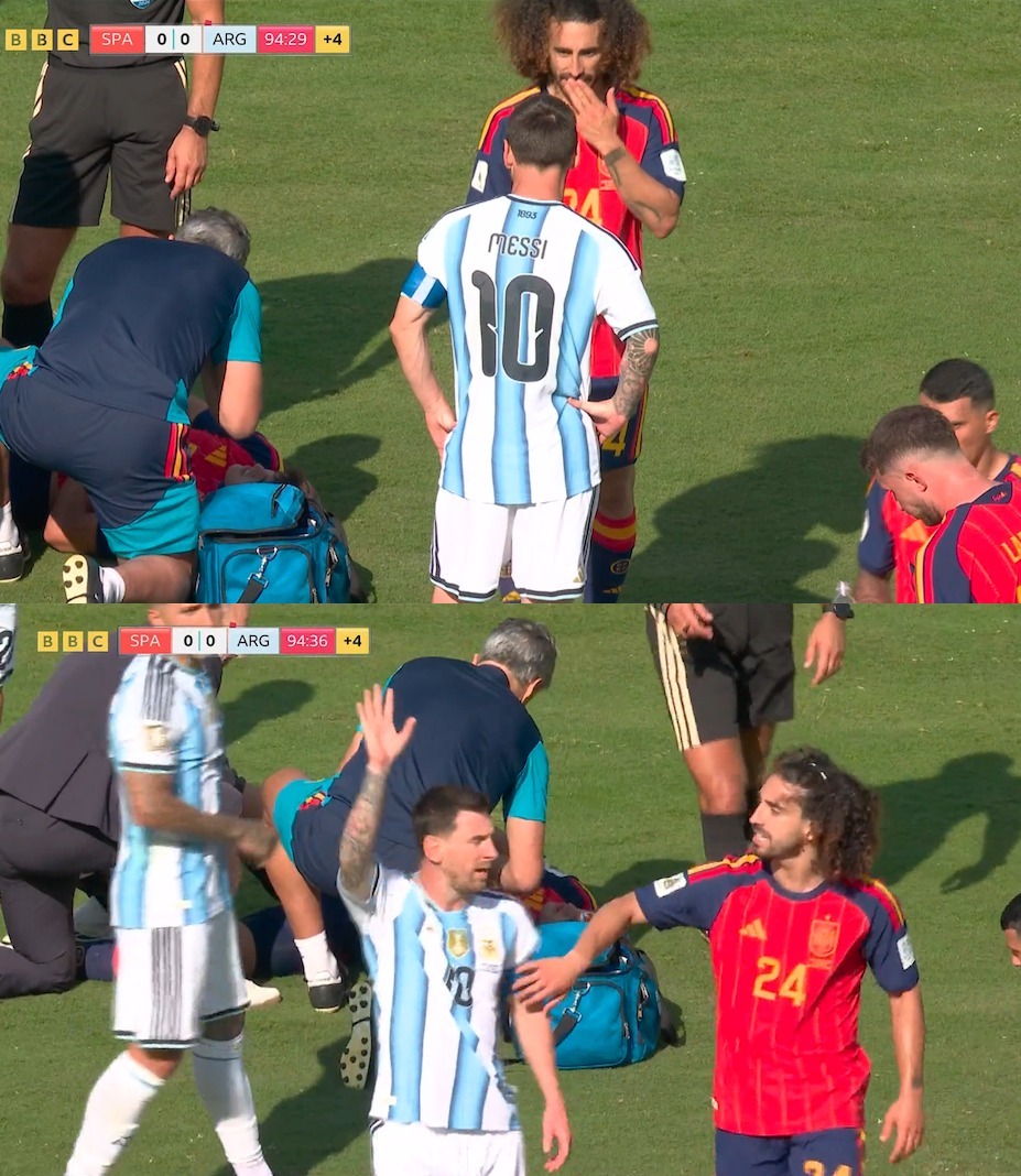 Messi called 'a baby' after demanding red card for Spain's Cucurella in ...