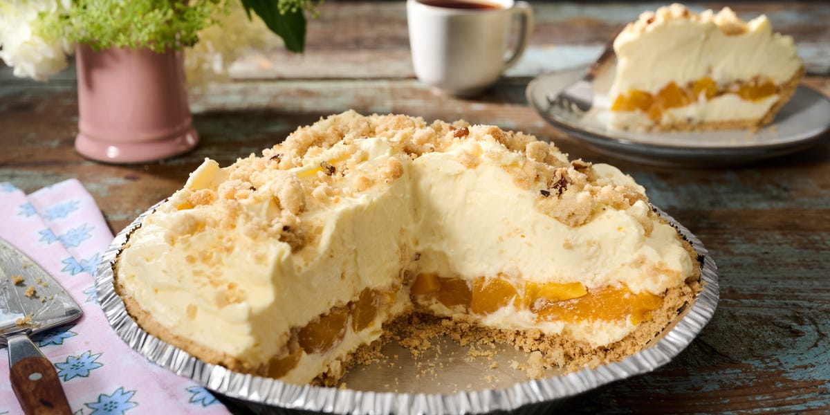 No-Bake Peaches and Cream Pie