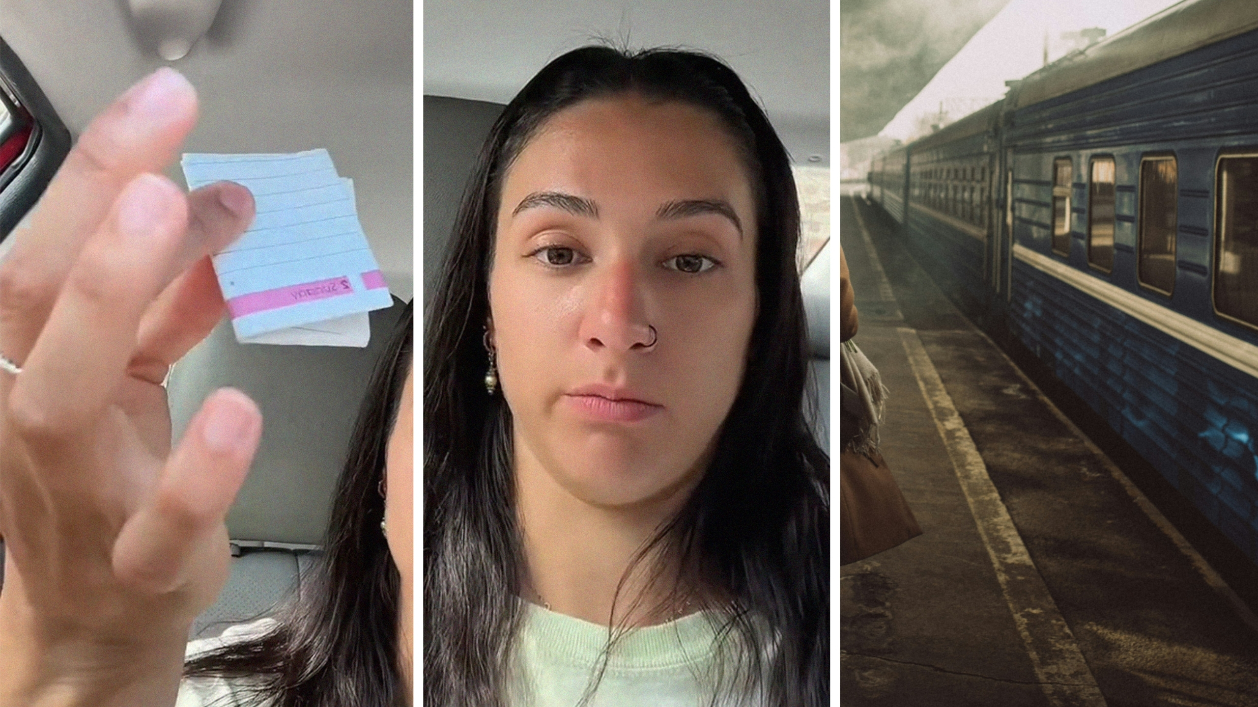 Woman gets off the train on her way to work. Then a man hands her handwritten note – and there’s some thing suspicious about the paper he used: ‘I can’t decide if this is sweet or weird’