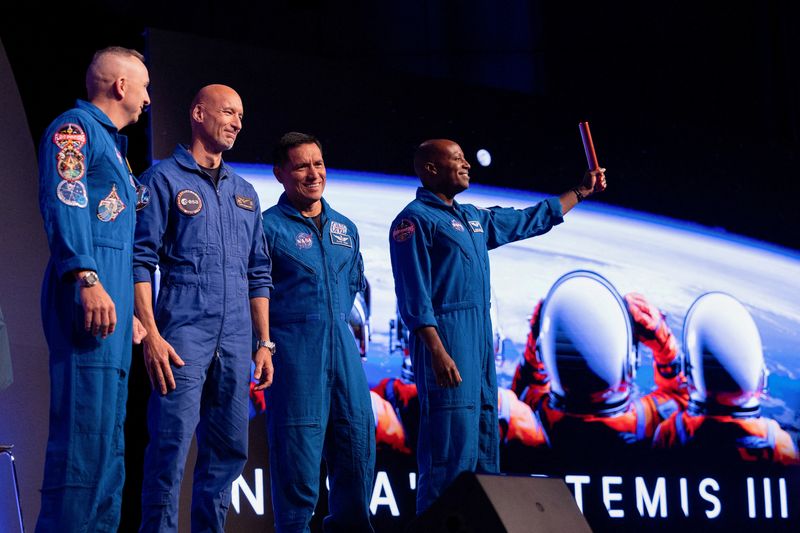 NASA Artemis III crew unveiled at Houston event